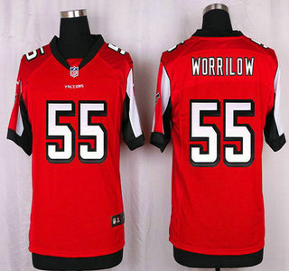 Men's Atlanta Falcons #55 Paul Worrilow Red Team Color NFL Nike Elite Jersey