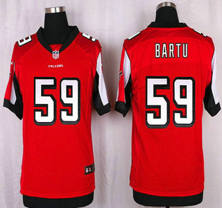 Men's Atlanta Falcons #59 Joplo Bartu Red Team Color NFL Nike Elite Jersey
