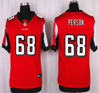 Men's Atlanta Falcons #68 Mike Person Red Team Color NFL Nike Elite Jersey