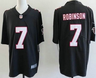 Men's Atlanta Falcons #7 Bijan Robinson Limited Black Throwback Vapor Jersey