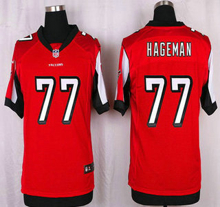 Men's Atlanta Falcons #77 Ra'Shede Hageman Red Team Color NFL Nike Elite Jersey