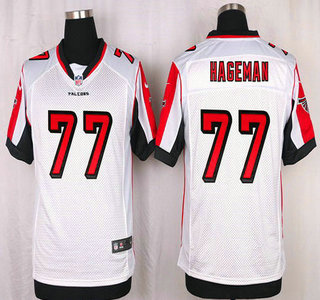 Men's Atlanta Falcons #77 Ra'Shede Hageman White Road NFL Nike Elite Jersey