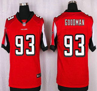 Men's Atlanta Falcons #93 Malliciah Goodman Red Team Color NFL Nike Elite Jersey