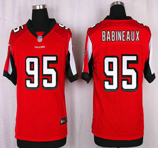 Men's Atlanta Falcons #95 Jonathan Babineaux Red Team Color NFL Nike Elite Jersey