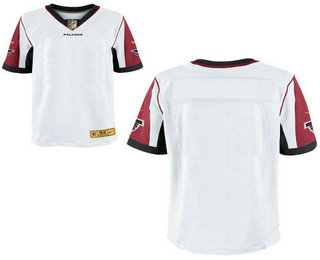 Men's Atlanta Falcons Blank White With Gold Stitched NFL Nike Elite Jersey