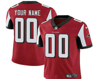 Men's Atlanta Falcons Custom Vapor Untouchable Red Team Color NFL Nike Limited Jersey