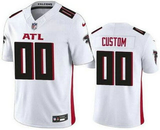 Men's Atlanta Falcons Customized Limited White FUSE Vapor Jersey