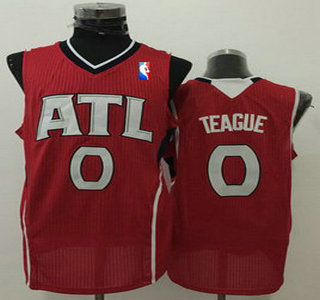 Men's Atlanta Hawks #0 Jeff Teague Red Swingman Jersey