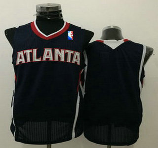 Men's Atlanta Hawks Blank Navy Blue Swingman Jersey