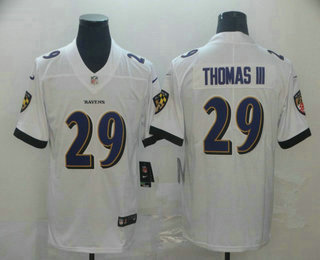 Men's Baltimore Ravens #29 Earl Thomas III White 2017 Vapor Untouchable Stitched NFL Nike Limited Jersey