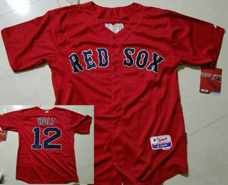 Men's Boston Red Sox #12 Brock Holt Red Stitched Baseball Jersey