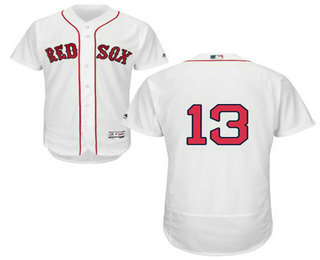 Men's Boston Red Sox #13 Hanley Ramirez White 2016 Flexbase Baseball Jersey