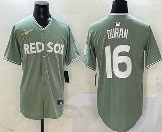 Men's Boston Red Sox #16 Jarren Duran Green 2025 City Connect Limited Stitched Jersey