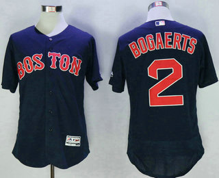 Men's Boston Red Sox #2 Xander Bogaerts Navy Blue 2016 Flexbase Baseball Jersey