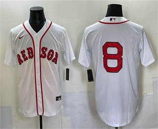 Men's Boston Red Sox #8 Carl Yastrzemski White Cool Base Stitched Jersey