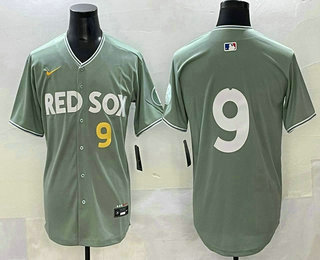 Men's Boston Red Sox #9 Ted Williams Light Green 2025 City Connect Limited Jersey