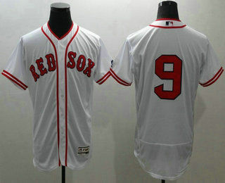 Men's Boston Red Sox #9 Ted Williams White Flexbase 2016 MLB Player Jersey
