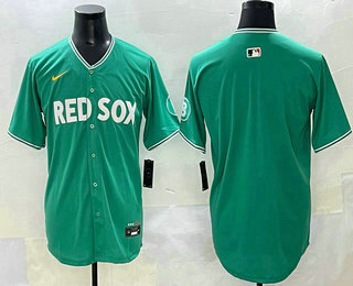Men's Boston Red Sox Blank Green 2025 City Connect Limited Jersey