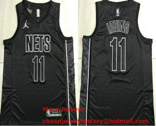 Men's Brooklyn Nets #11 Kyrie Irving Black 2022 AU City Edition Jersey