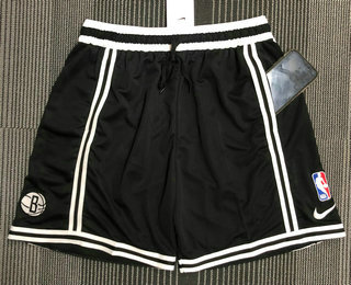 Men's Brooklyn Nets Black Basketball Training Shorts