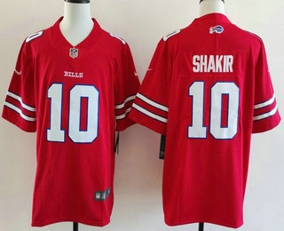 Men's Buffalo Bills #10 Khalil Shakir Limited Red Vapor Jersey