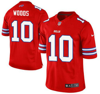 Men's Buffalo Bills #10 Robert Woods Red 2015 NFL Nike Elite Jersey