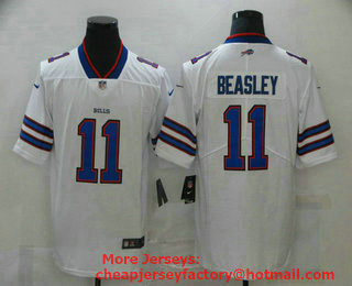 Men's Buffalo Bills #11 Cole Beasley White 2017 Vapor Untouchable Stitched NFL Nike Limited Jersey