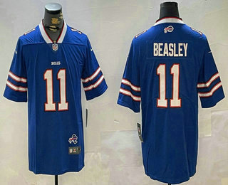 Men's Buffalo Bills #11 Mitch Trubisky Limited Blue Vapor Fashion Jersey