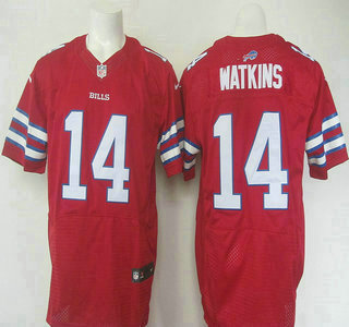 Men's Buffalo Bills #14 Sammy Watkins Red 2015 NFL Nike Elite Jersey