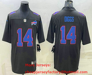 Men's Buffalo Bills #14 Stefon Diggs Black Vapor Untouchable Limited Stitched Jersey