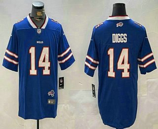 Men's Buffalo Bills #14 Stefon Diggs Limited Blue Vapor Fashion Jersey