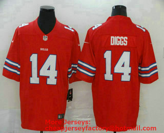 Men's Buffalo Bills #14 Stefon Diggs Red 2020 Vapor Untouchable Stitched NFL Nike Limited Jersey