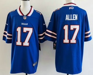 Men's Buffalo Bills #17 Josh Allen Limited Blue Vapor Jersey