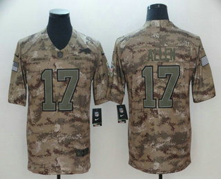 Men's Buffalo Bills #17 Josh Allen Nike Camo 2018 Salute to Service Stitched NFL Limited Jersey