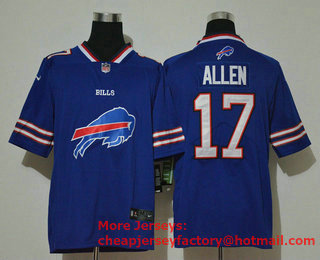 Men's Buffalo Bills #17 Josh Allen Royal Blue 2020 Big Logo Vapor Untouchable Stitched NFL Nike Fashion Limited Jersey