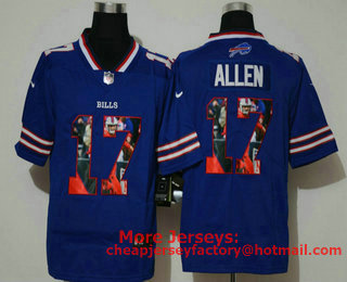 Men's Buffalo Bills #17 Josh Allen Royal Blue 2020 Vapor Untouchable Stitched NFL Nike Limited Fashion Jersey