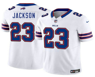 Men's Buffalo Bills #23 Dane Jackson White FUSE Vapor Limited Stitched Jersey