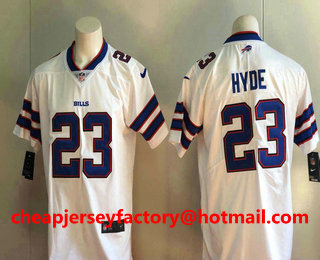 Men's Buffalo Bills #23 Micah Hyde White 2017 Vapor Untouchable Stitched NFL Nike Limited Jersey