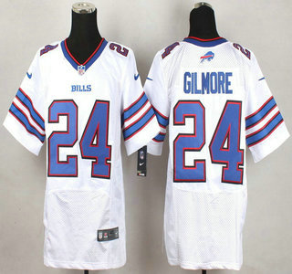 Men's Buffalo Bills #24 Stephon Gilmore Nike White Elite Jersey