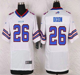 Men's Buffalo Bills #26 Boobie Dixon White Road NFL Nike Elite Jersey