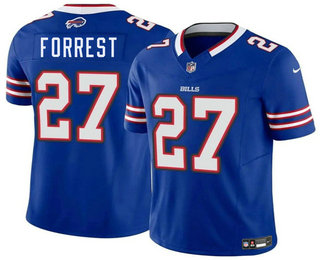 Men's Buffalo Bills #27 Darrick Forrest Blue FUSE Vapor Limited Stitched Jersey