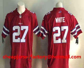 Men's Buffalo Bills #27 Tre'Davious White Red 2017 Vapor Untouchable Stitched NFL Nike Limited Jersey
