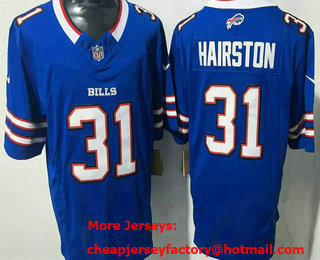 Men's Buffalo Bills #31 Maxwell Hairston Blue FUSE Limited Stitched Jersey