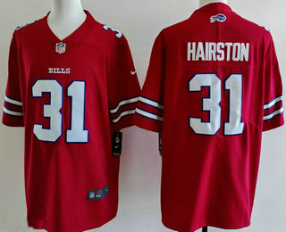 Men's Buffalo Bills #31 Maxwell Hairston Limited Red Vapor Jersey