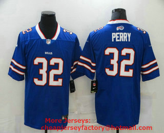 Men's Buffalo Bills #32 Senorise Perry Royal Blue 2020 Vapor Untouchable Stitched NFL Nike Limited Jersey
