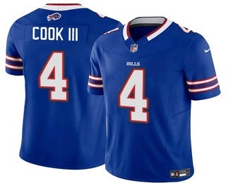 Men's Buffalo Bills #4 James Cook III Limited Blue FUSE Vapor Jersey