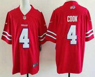 Men's Buffalo Bills #4 James Cook Limited Red Vapor Jersey