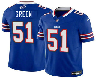 Men's Buffalo Bills #51 Kendrick Green Blue FUSE Vapor Limited Stitched Jersey