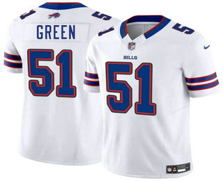 Men's Buffalo Bills #51 Kendrick Green White FUSE Vapor Limited Stitched Jersey
