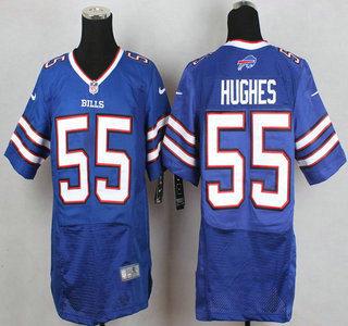 Men's Buffalo Bills #55 Jerry Hughes Nike Light Blue Elite Jersey